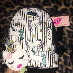 Betsey Johnson mini Unicorn backpack